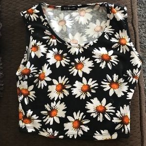 Flower crop top